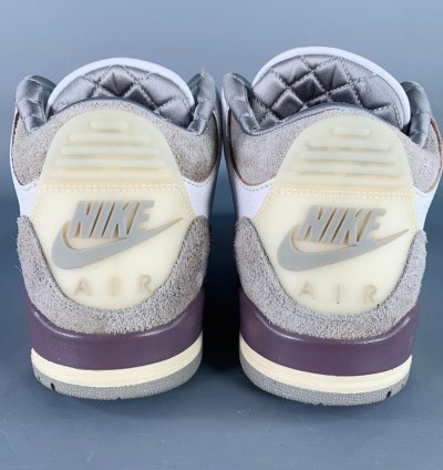 Nike Air Jordan 3 Retro Ma Maniere White Grey Leather Sneakers