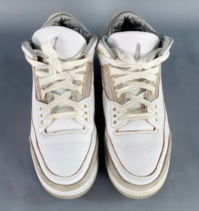 Nike Air Jordan 3 Retro Ma Maniere White Grey Leather Sneakers
