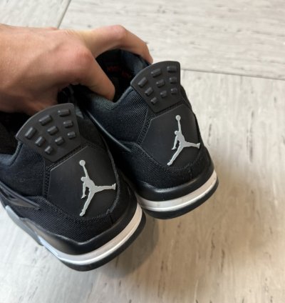 Nike Air Jordan 4 Retro Black Canvas