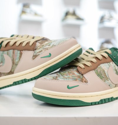 Nike Sb Dunk Low X Clot Beige Green Needle Xb3802-355 -