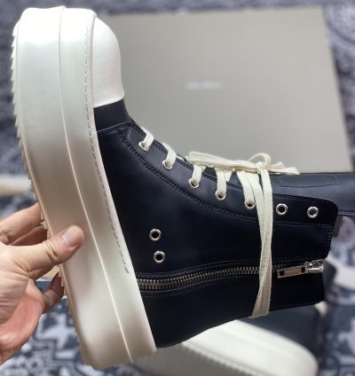 Rick Owens Rick Owens High-top Casual Shoes With Thick Bottom And