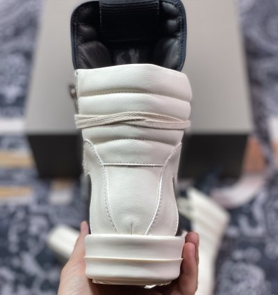 Rick Owens Rick Owens 23 Leather High Sneakersblackmilk Dark High