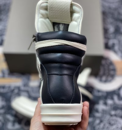 Rick Owens Rick Owens 23 Leather High Sneakersblackmilk Dark High12