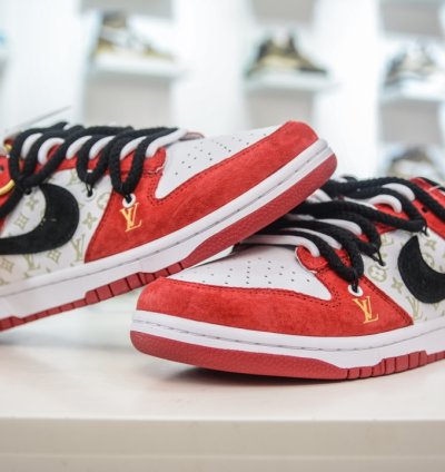 Nk Sb Dunk Low Lv Co-branded Dragon Year Limited Edition Black Hook Hongyun Dang