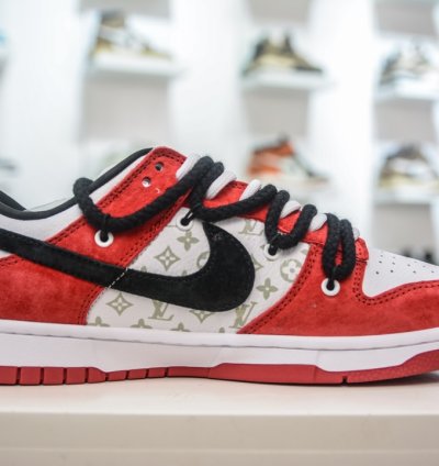 Nk Sb Dunk Low Lv Co-branded Dragon Year Limited Edition Black Hook Hongyun Dang
