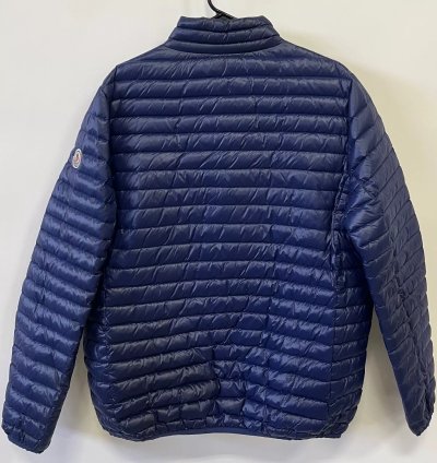 Vintage Moncler Down Lightweight Zip Jacket Blue Mens Size 5 Full Zip