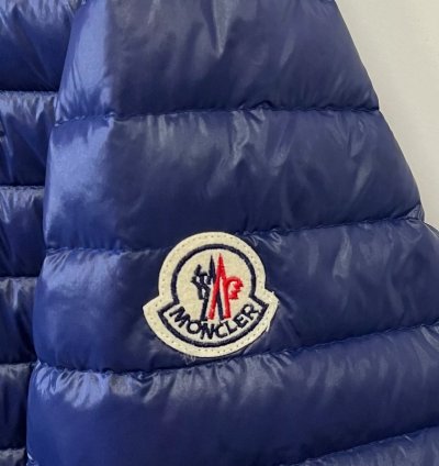 Vintage Moncler Down Lightweight Zip Jacket Blue Mens Size 5 Full Zip