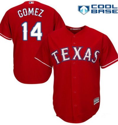 Texas Rangers 14 Carlos Gomez Red Alternate Stitched Mlb Majestic Cool Base Jersey