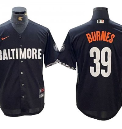 Baltimore Orioles 39 Corbin Burnes Black City Connect Jersey