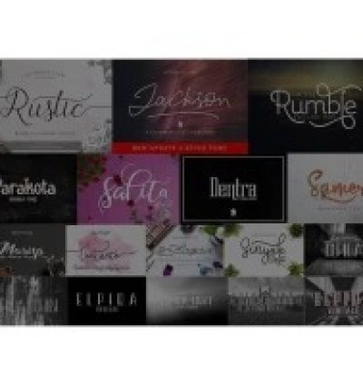 52 Font Bundle Premium Ter-baru