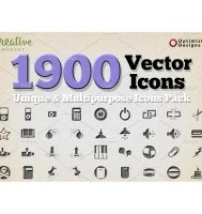 1900 Unique Vector Icons - Vector Designs
