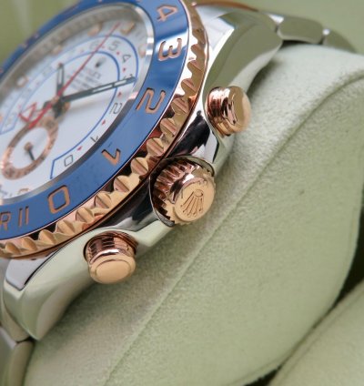 Rolex Yacht-master Ii 116681 18k Rose Gold Steel Full Set 2010