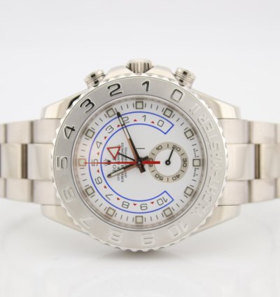 Rolex Yacht-master Ii 18k White Gold And Platinum 44mm Watch 116689