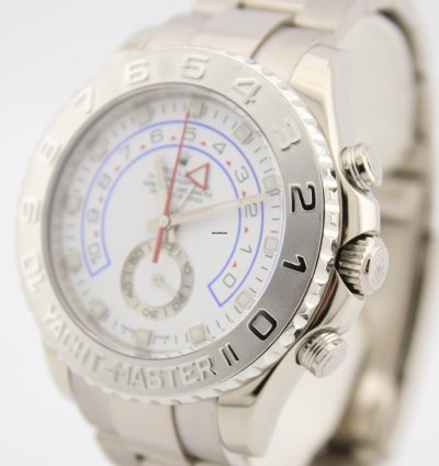 Rolex Yacht-master Ii 18k White Gold And Platinum 44mm Watch 116689