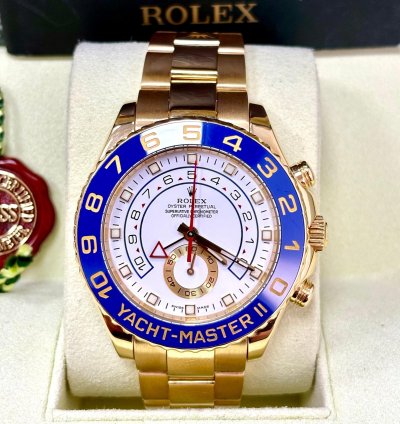Rolex Yacht-master Ii 44mm Yellow Gold 116688 Box Papers