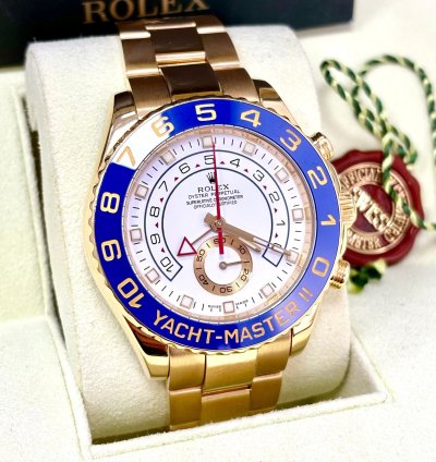 Rolex Yacht-master Ii 44mm Yellow Gold 116688 Box Papers