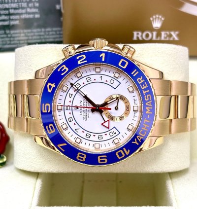 Rolex Yacht-master Ii 44mm Yellow Gold 116688 Box Papers