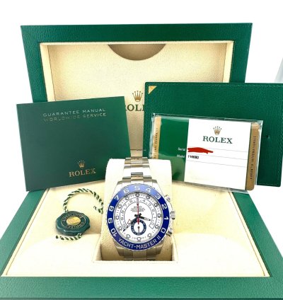 Rolex Yacht-master Ii Great Condition - Blue Bezel - 116680 Yacht-master Ii - Box And Papers