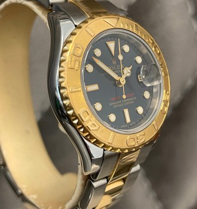 Rolex Yacht-master Ref 69623 Blue Dial Steel Gold 2001 Automatik