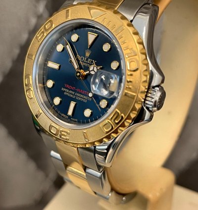 Rolex Yacht-master Ref 69623 Blue Dial Steel Gold 2001 Automatik