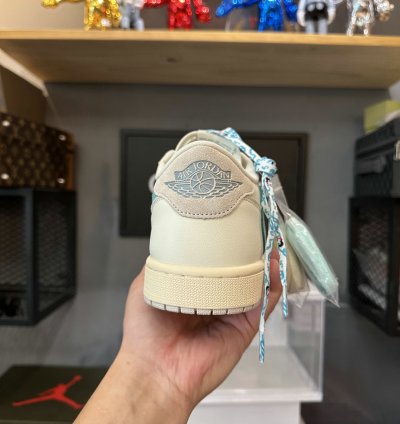 Travis Scott X Air Jordan 1 Low Og Sp Bgreen Toe Tiffany Dm7866-102