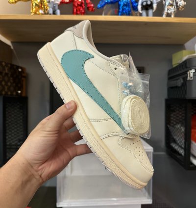 Travis Scott X Air Jordan 1 Low Og Sp Bgreen Toe Tiffany Dm7866-102
