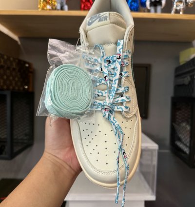 Travis Scott X Air Jordan 1 Low Og Sp Bgreen Toe Tiffany Dm7866-102