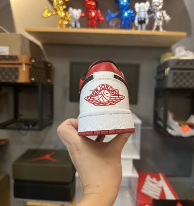 Jordan 1 Low White Gym Red gs 553560-118