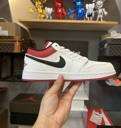Jordan 1 Low White Gym Red gs 553560-118