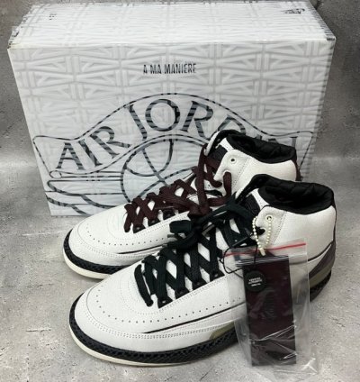 A Ma Maniere × Nike Air Jordan 2 Airnesssail And Burgundy