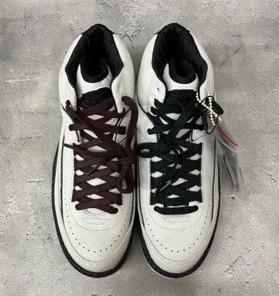A Ma Maniere × Nike Air Jordan 2 Airnesssail And Burgundy