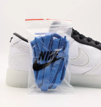 Clot Fragment Nike Dunk Low White Black