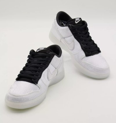 Clot Fragment Nike Dunk Low White Black
