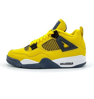 Nike Air Jordan 4 Retro Lightning Thunder Tour Yellow Gold White