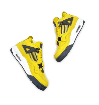 Nike Air Jordan 4 Retro Lightning Thunder Tour Yellow Gold White