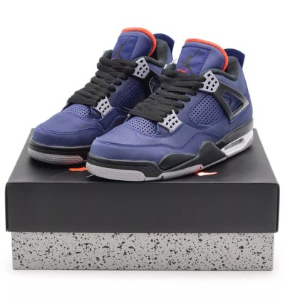 Nike Air Jordan 4 Retro Winterized Loyal Blue White Black