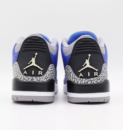 Nike Air Jordan 3 Retro Varsity Royal Cement Signal Blue Grey