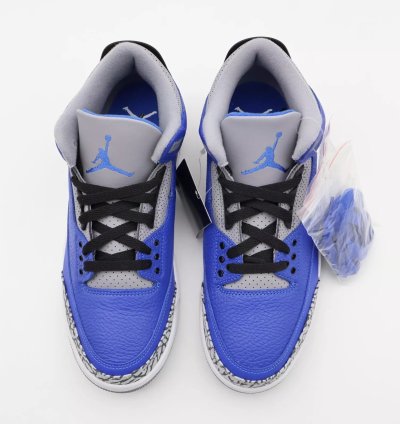 Nike Air Jordan 3 Retro Varsity Royal Cement Signal Blue Grey