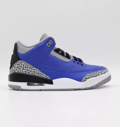 Nike Air Jordan 3 Retro Varsity Royal Cement Signal Blue Grey