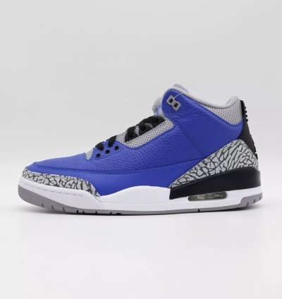 Nike Air Jordan 3 Retro Varsity Royal Cement Signal Blue Grey