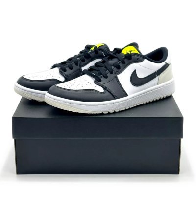 Nike Air Jordan 1 Low Golf Phantom Volt Neon Yellow Black