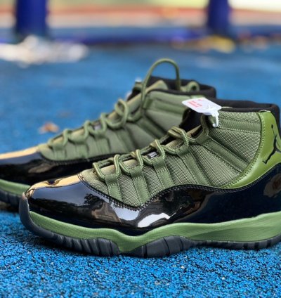 Nike Air Jordan 11 Mens Army Green Olive