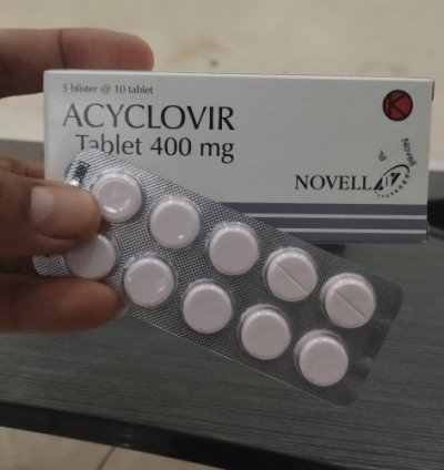 Acyclovir 400 Mg Novell - 5 Box - Antiviral Medication For Herpes Shingles Ship By Dhl Express