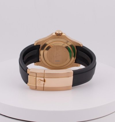 Rolex Yacht-master 40 40mm 18kt Rose Gold 116655 On Oysterflex Band Watch Only