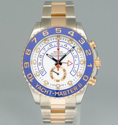 Rolex Yacht-master Ii 2015 Mint Rolex Yacht-master Ii 116681 Steel Rose Gold Two Tone 44mm Watch Box