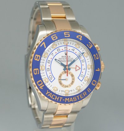 Rolex Yacht-master Ii 2015 Mint Rolex Yacht-master Ii 116681 Steel Rose Gold Two Tone 44mm Watch Box