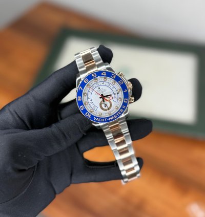 Rolex Yacht-master Ii Two Tone Rose Gold Complete Set 2013 Mint Conditions