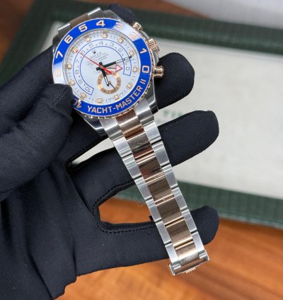 Rolex Yacht-master Ii Two Tone Rose Gold Complete Set 2013 Mint Conditions