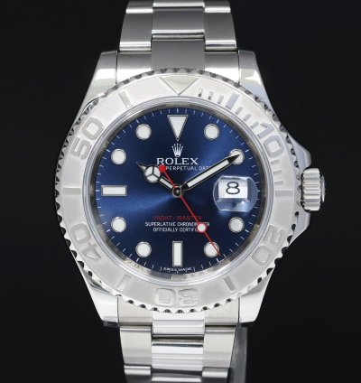 Rolex Yacht-master 40 2018 Mint Rolex Yacht-master 116622 Steel Platinum Blue Dial 40mm Watch Box