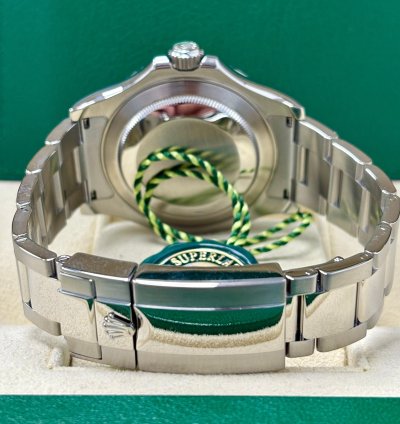 Rolex Yacht-master 40 40mm Blue Dial Platinum Bezel 116622 Box